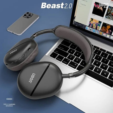 UBON HP-740 Beast Wireless Headphone: Experience 40 Hours of Real Stereo Sound and Comfort