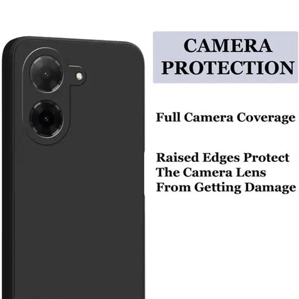 REDMI A5 Back Cover Liquid Silicone Full Protection Shock Proof Cover Back Cover----Black