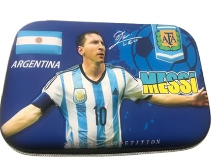 Messi Pencil Case -Pencil Box Pouch Football 3D EVA Messi/Ronaldo Pencil Box/Neymar Pencil Box Christmas Gift Secret Santa