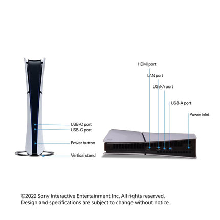 Sony Play Station 5 Gaming Console (PS5)- Refurbished Good, 825 GB, White