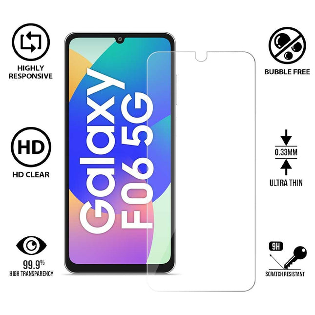 HC Unbreakable Nano Film Glass Screen Protector for Samsung Galaxy M06 5G | Galaxy F06 5G [ Flexible like a Screen Guard, Harder than a Tempered Glass ]