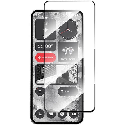 HC® Tempered Glass for Nothing Phone 3 Tempered Glass Screen Protector Guard (Black) Full Screen Coverage Nothing Phone 3 Glass Guard
