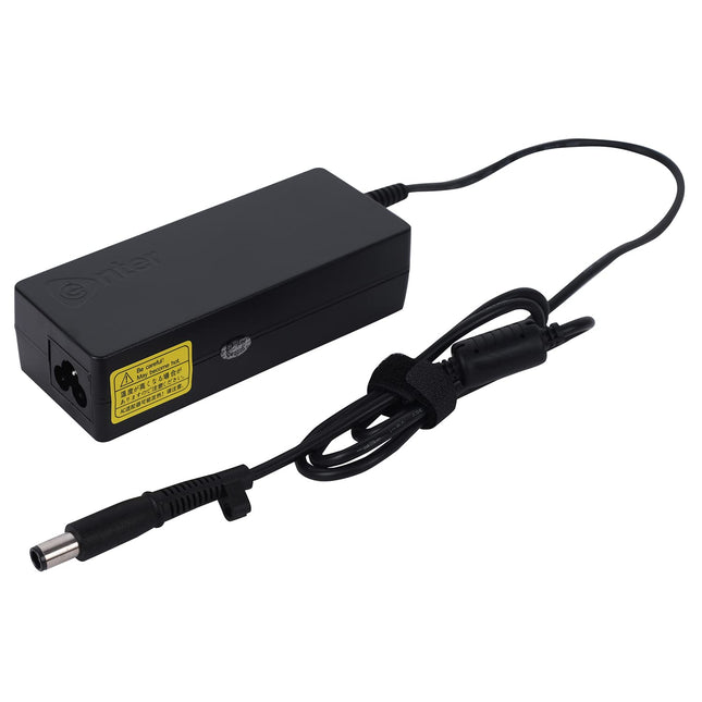 Enter Bis Certified 90W,19V/4.74A,3 Pin High-Efficiency Ac Laptop Charger/Adapter for Hp Laptops(Without Power Cord),Black