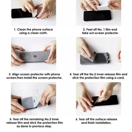 Unbreakable Screen Protector Hydrogel Membrane Compatible with Samsung Galaxy Z Flip 3 Covers Front and Back Screen | Edge to Edge Coverage with Easy Installation Kit (Clear)