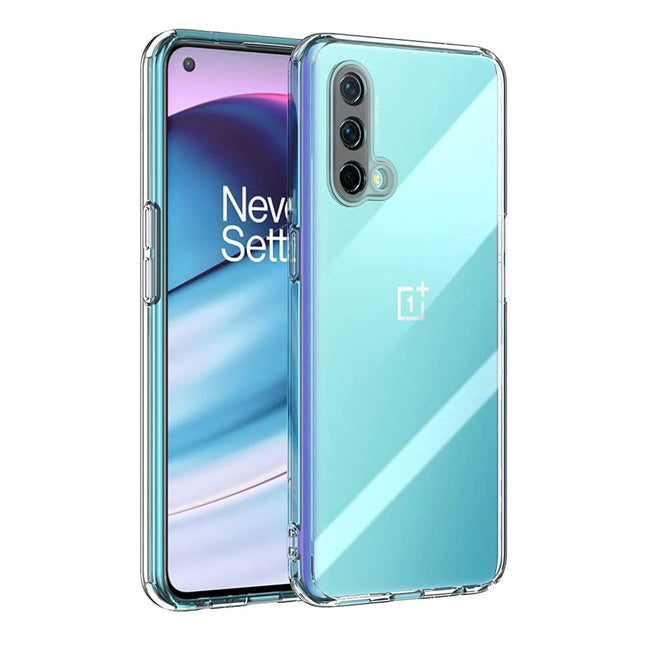 Oneplus Nord CE Premium Imported 0.3mm Crystal Clear Totu Silicone Transparent Flexible Soft Corner Protection with TPU Slim Back Case Color Cover for One Plus Nord CE