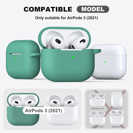 Silicone Soft Case Cover with Keychain for AirPods