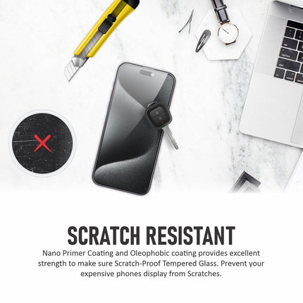Privacy Tempered Glass Screen Protector for iPhone 15