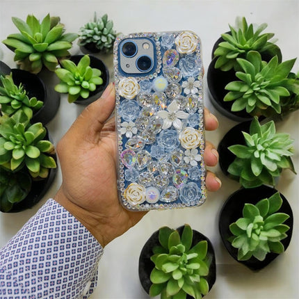 Stylish fancy Girls iphone Back Cover, fancy flower stone Design Diamond Look, Flexible Silicone Fancy Glittery Case for iPhone