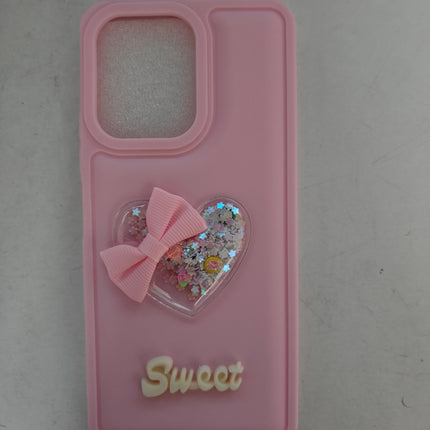 Girls back cover_Glitter cover_Girls Fancy soft case_Sweet Heart cover