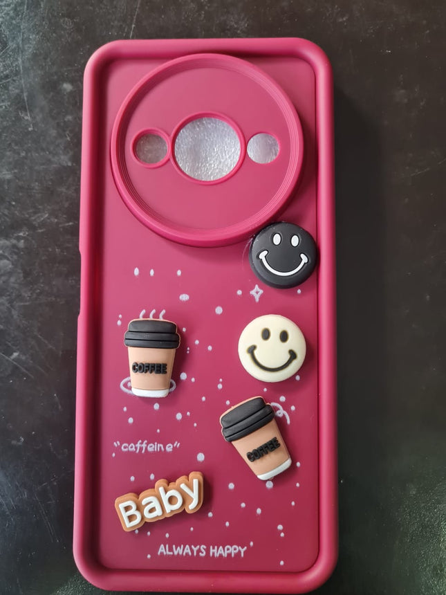 Humpy Case Cute 3D Bear Coffee Phone Case For Android  Soft Shockproof Protective Cover