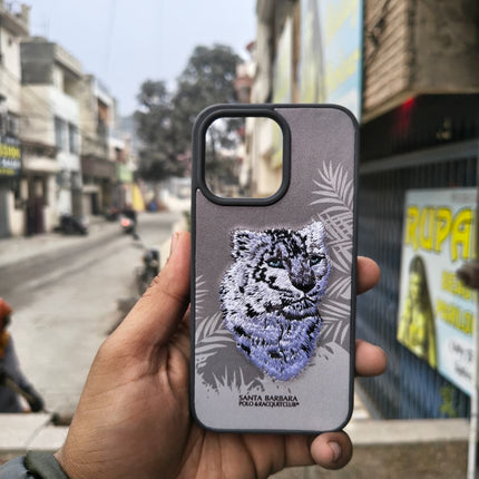 Snow Tiger Limited Edition Embroidery Case for Iphone 13 Pro