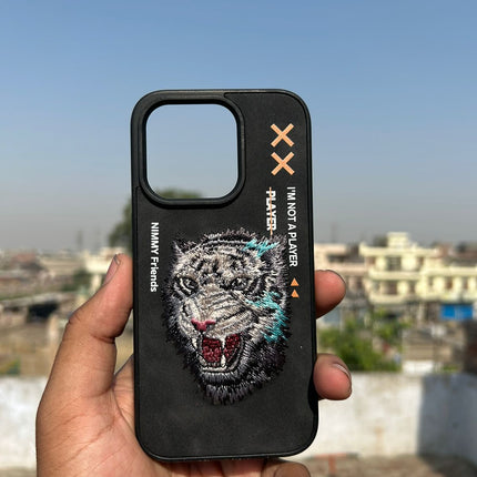 Nimmy Jacket Cool & Cute Embroidery Case Cover- For iPhone