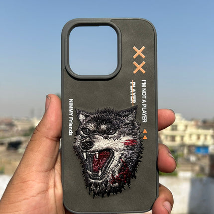 Nimmy Jacket Cool & Cute Embroidery Case Cover- For iPhone