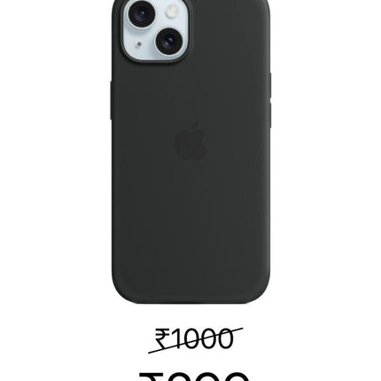 Apple iPhone 14 Silicone Case (Black)