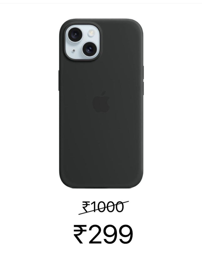 Apple iPhone 13 Silicone Case (Black)