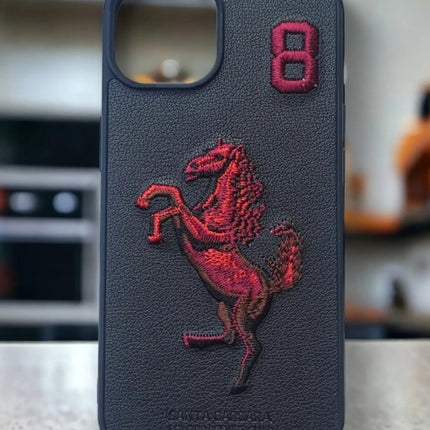 Santa Barbara Polo &Racquet Club ® Leather Boris Case Apple iPhone Series Black